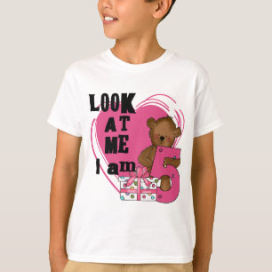 Teddy Bear Ik ben 5 Verjaardag T-shirts en Geschen