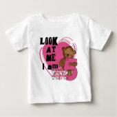 Teddy Bear Ik ben 5 Verjaardag T-shirts en Geschen (Voorkant)