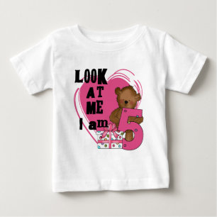 Teddy Bear Ik ben 5 Verjaardag T-shirts en Geschen