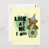 Teddy Bear Ik ben 6 Verjaardag T-shirts en Geschen Briefkaart (Voorkant / Achterkant)