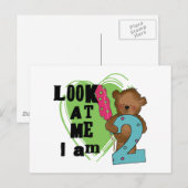 Teddy Bear, ik ben twee T-shirts en cadeautjes Briefkaart (Voorkant / Achterkant)