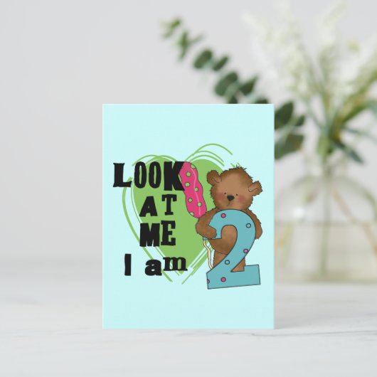 Teddy Bear, ik ben twee T-shirts en cadeautjes Briefkaart (Staand voorkant)