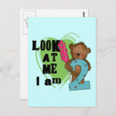 Teddy Bear, ik ben twee T-shirts en cadeautjes Briefkaart (Voorkant / Achterkant)