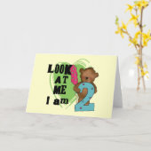 Teddy Bear, ik ben twee T-shirts en cadeautjes Kaart (Gele Bloem)