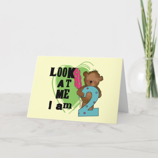 Teddy Bear, ik ben twee T-shirts en cadeautjes Kaart (Voorkant)