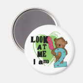 Teddy Bear, ik ben twee T-shirts en cadeautjes Magneet (Voorkant / Achterkant)