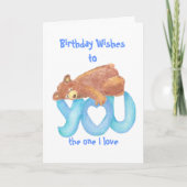 Teddy Bear Ik hou van Heart. Kaart (Voorkant)