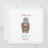 Teddy Bear, ik mis je veel Valentijn (Voorkant)