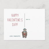 Teddy Bear, ik mis je veel Valentijn Briefkaart (Achterkant)
