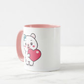 Teddy Bear Illustratie Mok (Voorkant links)