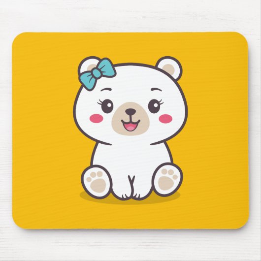 Teddy Bear Illustratie Muismat (Voorkant)