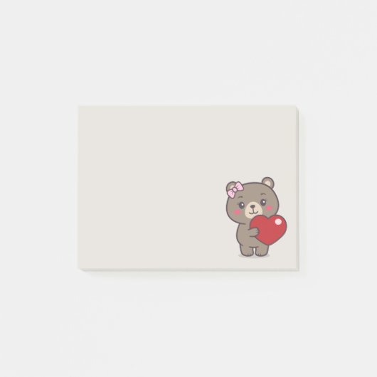 Teddy Bear Illustratie Post-it® Notes (Voorkant)