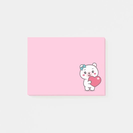 Teddy Bear Illustratie Post-it® Notes (Voorkant)