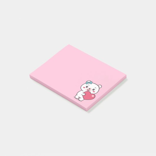 Teddy Bear Illustratie Post-it® Notes (Schuin)