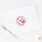 Teddy Bear Illustratie Ronde Sticker (Envelop)