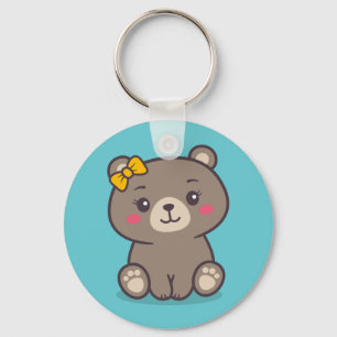 Teddy Bear Illustratie Sleutelhanger