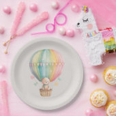 Teddy Bear in een Bord voor hot-luchtballonpapier (Feest)