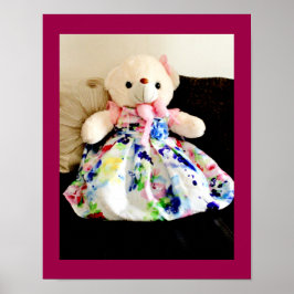 Teddy Bear in een dress Poster