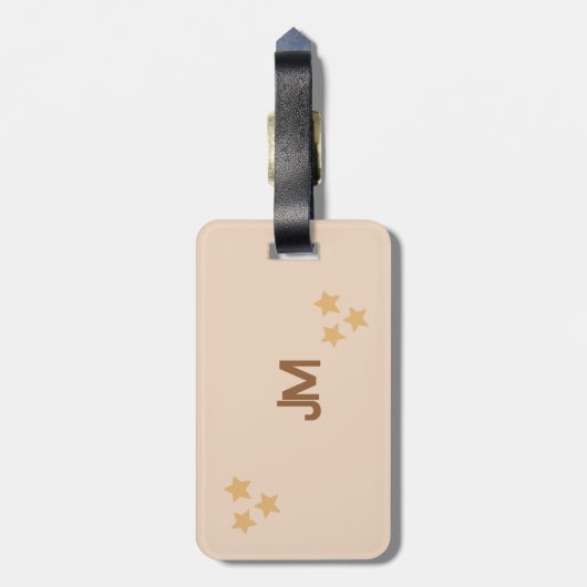 Teddy Bear in Hot Air Ballon Luggage/Dagverzorging Bagagelabel (Achterkant verticaal)