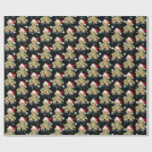 Teddy Bear in kerstlicht Cadeaupapier (Vlak)