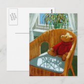 TEDDY BEAR IN PASTEL: KUNST BRIEFKAART (Voorkant / Achterkant)