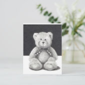 Teddy Bear in Pencil Briefkaart (Staand voorkant)