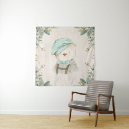 Teddy Bear in Pet Cute Sweet Schattig Whimsy Wandkleed