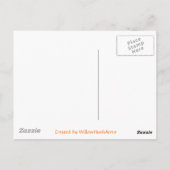 Teddy Bear in Pumpkin Patch Briefkaart (Achterkant)