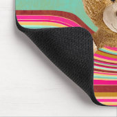 Teddy Bear in Stripes Muismat (Hoek)