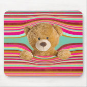Teddy Bear in Stripes Muismat (Voorkant)