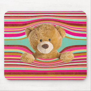 Teddy Bear in Stripes Muismat