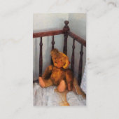 Teddy Bear in Wieg - Platinum Visitekaartje (Achterkant)