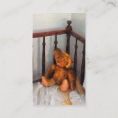 Teddy Bear in Wieg Visitekaartje (Achterkant)