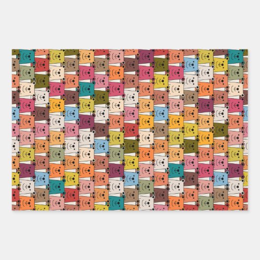 Teddy Bear Inpakpapier Vel (Voorkant 2)