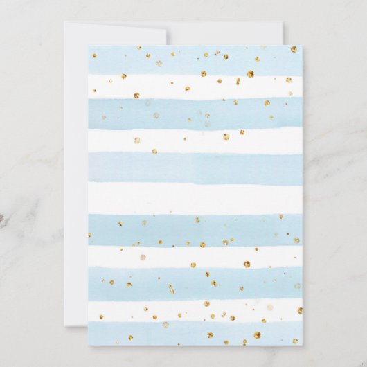 Teddy Bear Invitation Baby shower Kaart (Achterkant)