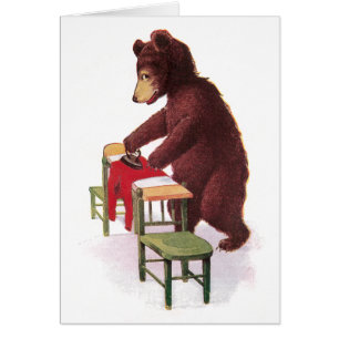 Teddy Bear Irons Clothes