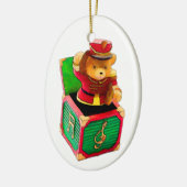 Teddy Bear JAck in de doos Keramisch Ornament (Links)