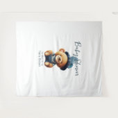 Teddy Bear Jean Baby shower Achtergrond Wandkleed (Voorkant (horizontaal))