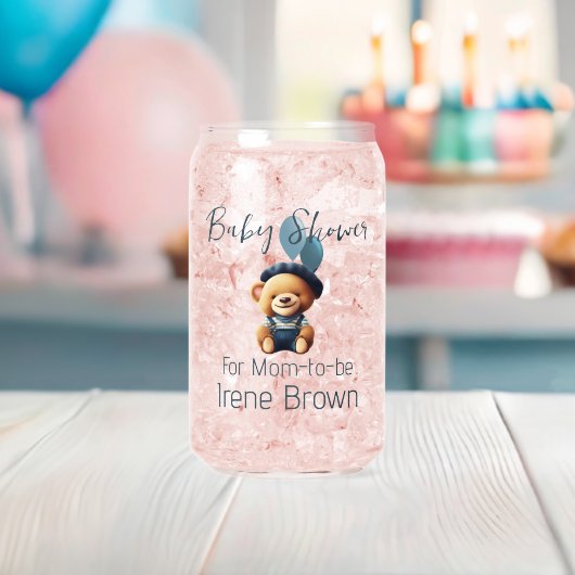Teddy Bear Jean Baby shower Blikvorm Glas (Insitu (Baby Shower))
