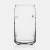 Teddy Bear Jean Baby shower Blikvorm Glas (Links)