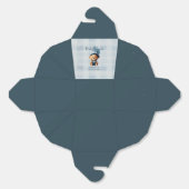 Teddy Bear Jean Baby shower Blue Bedankdoosjes (Ongevouwen)