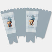 Teddy Bear Jean Baby shower Blue Bedankdoosjes (Ongevouwen)