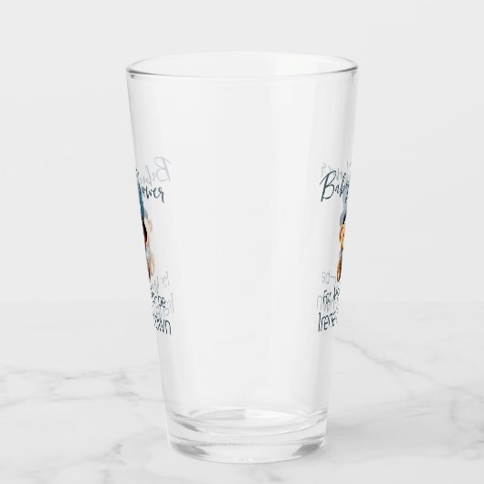 Teddy Bear Jean Baby shower Glas (Rechts)