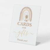 Teddy Bear Kaarten en Gifts-bord Reclamebord Met Voetstuk (Voorkant)