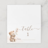 Teddy Bear kaarten plaatsen Plaatskaartje (Buitenkant ongevouwen)