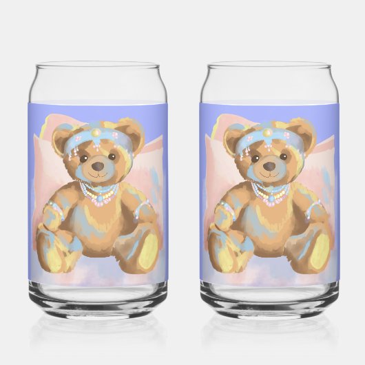 Teddy Bear kan glas drinken (Achterkant)