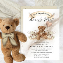 Teddy Bear kan het Baby shower van Greige Boy afwa