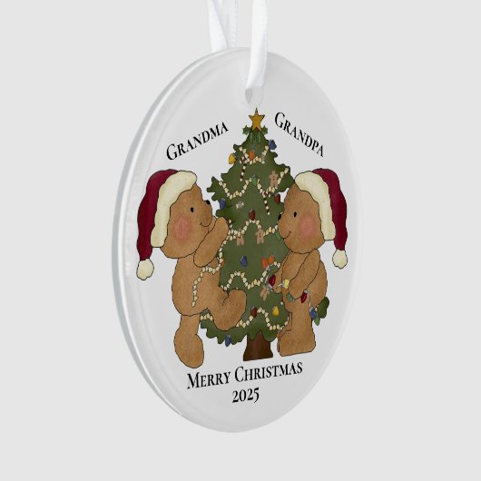 Teddy Bear-kerstboomversiering Ornament (voorkant)