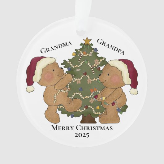 Teddy Bear-kerstboomversiering Ornament (voorkant)