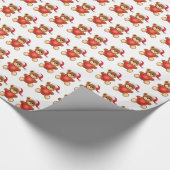 Teddy Bear-kerstcadeaupapier Cadeaupapier (Hoek)